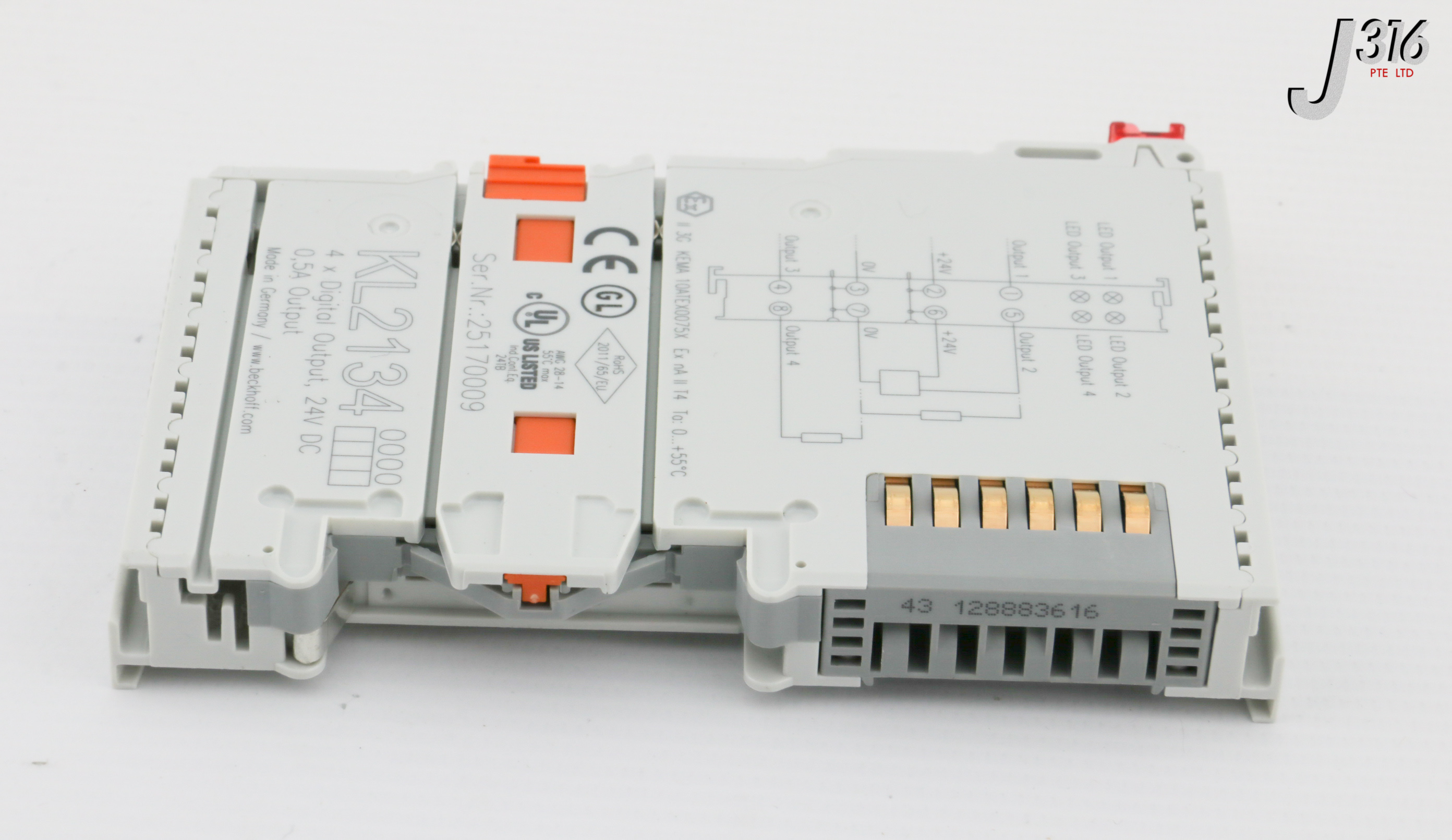 31338 BECKHOFF BUS TERMINAL, 4-CHANNEL DIGITAL OUTPUT (NEW) KL2134 ...